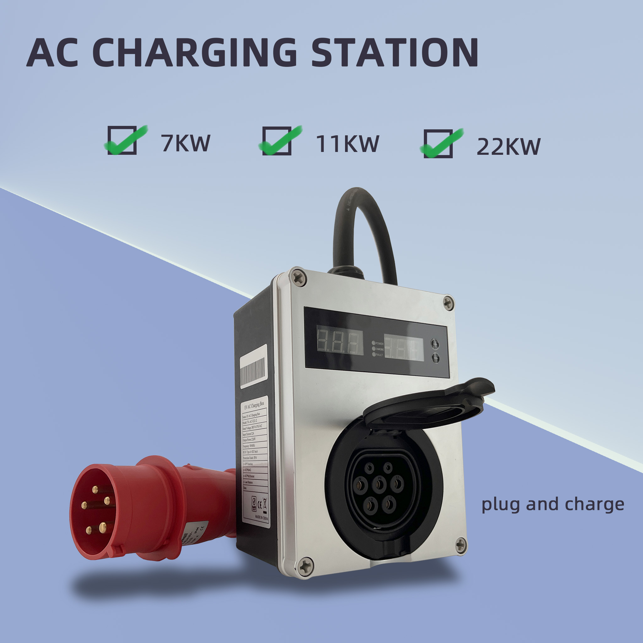 New Tary EV AC Portable Charge - Type 2 Portable Ev Charger 11Kw Cee review and price